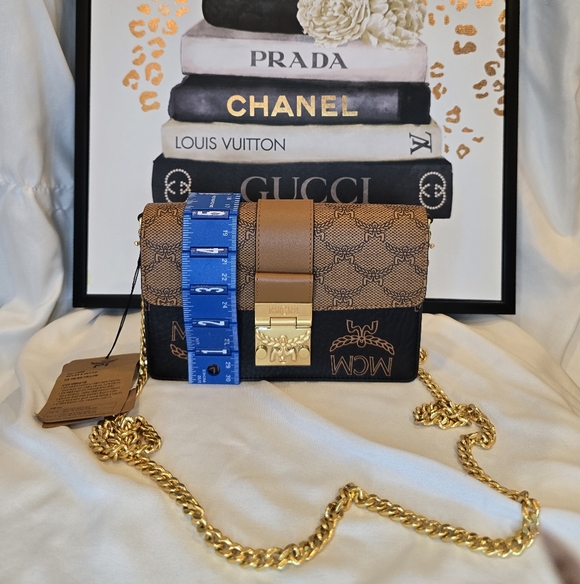 MCM Black and Tan Crossbody Bag. NWT - Picture 13 of 15